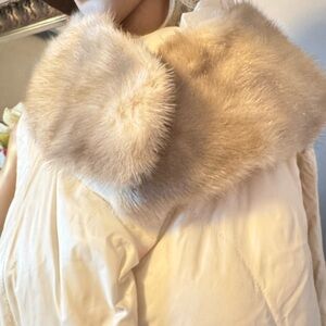 Silver Mink  Fur Collar
